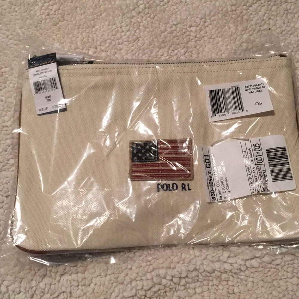 Polo Ralph Lauren Canvas clutch